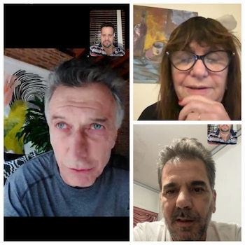 Reunión virtual Mauricio Macri, Patricia