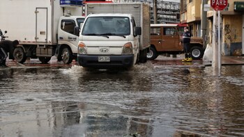 Starker Regen verursachte Überschwemmungen und
