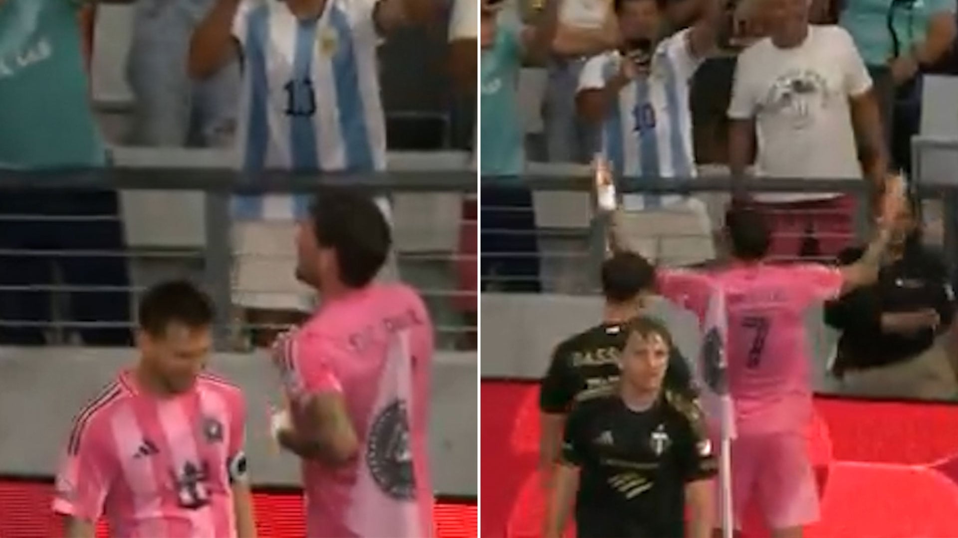 Messi y De Paul se enojaron con hinchas del Inter Miami por cánticos negativos