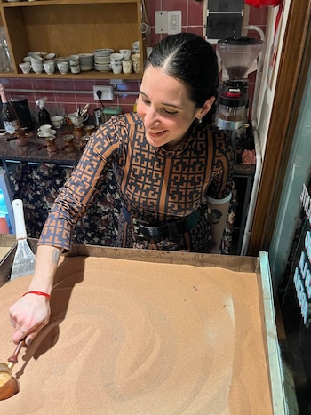 Nataly en la cocina de