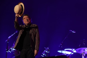 El cantante Joaquín Sabina durante