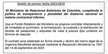 En septiembre de 2023, el