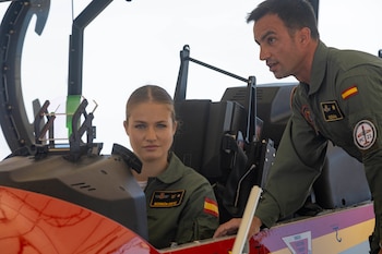 La princesa Leonor en la Academia General del Aire de San Javier, última etapa de su formación militar. Archivo/EFE/ Marcial Guillén