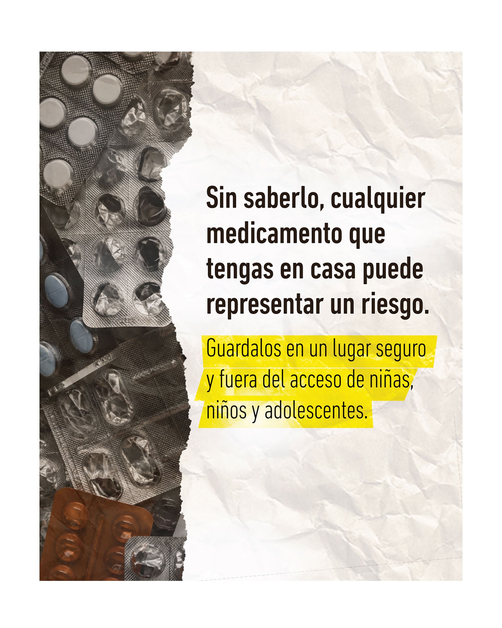 La campaña apunta a concientizar sobre el resguardo de los medicamentos en los hogares