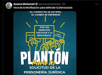 El plantón se realiza desde