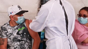 C'est le point de vaccination contre la COVID-19 à Bogota le mercredi 16 mars