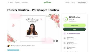 Khristina Sinche Fontanez estaba de