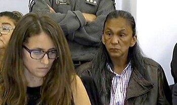 Gómez Alcorta acompañando a Milagro