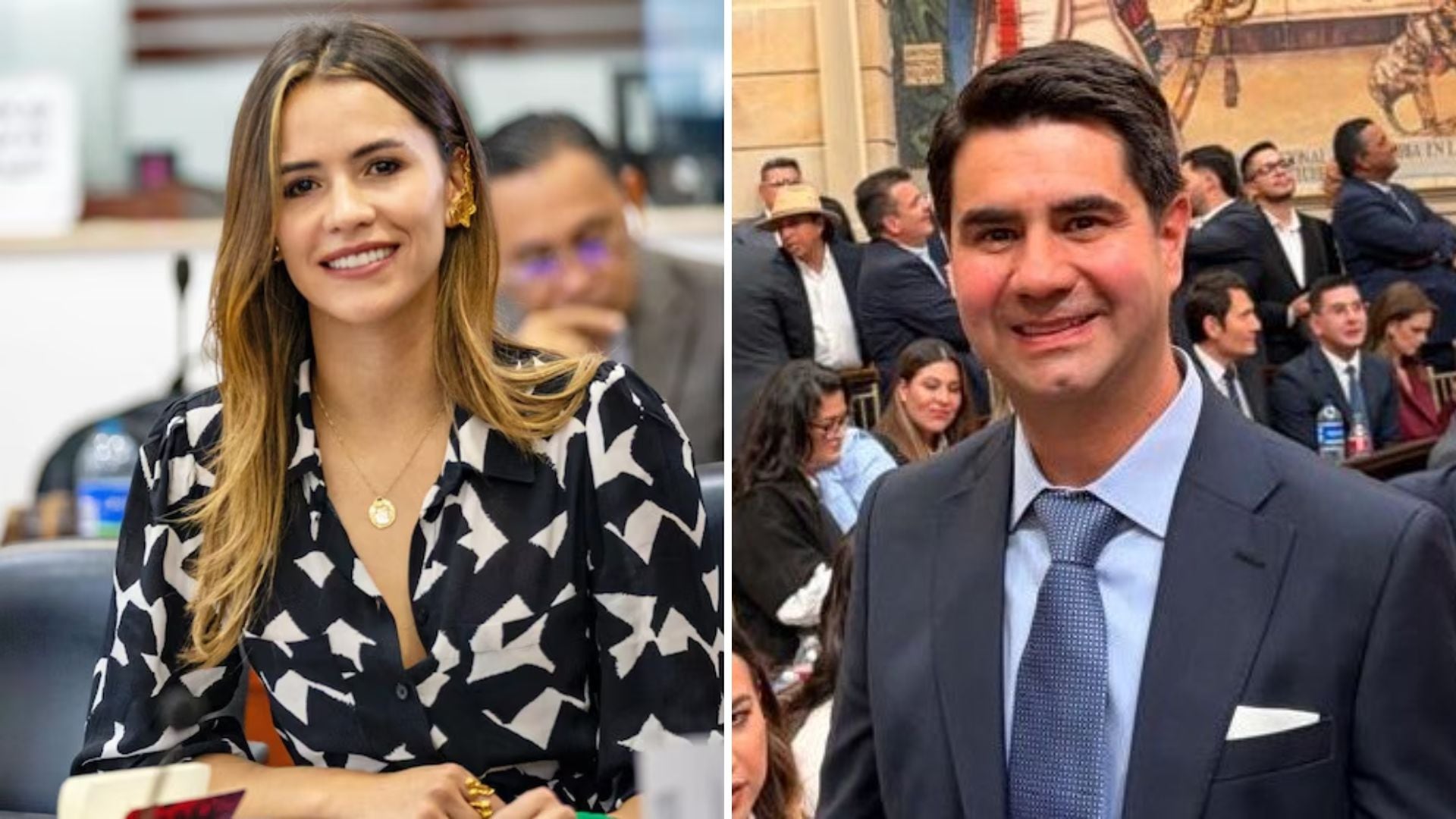 María Fernanda Carrascal confundió a Simón Molina con “Simón Bolívar” y la reacción del nuevo vicepresidente de la Cámara se hizo viral