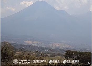 Imagen 1: Volcán de Fuego de Colima, 13:31 h (hora local).