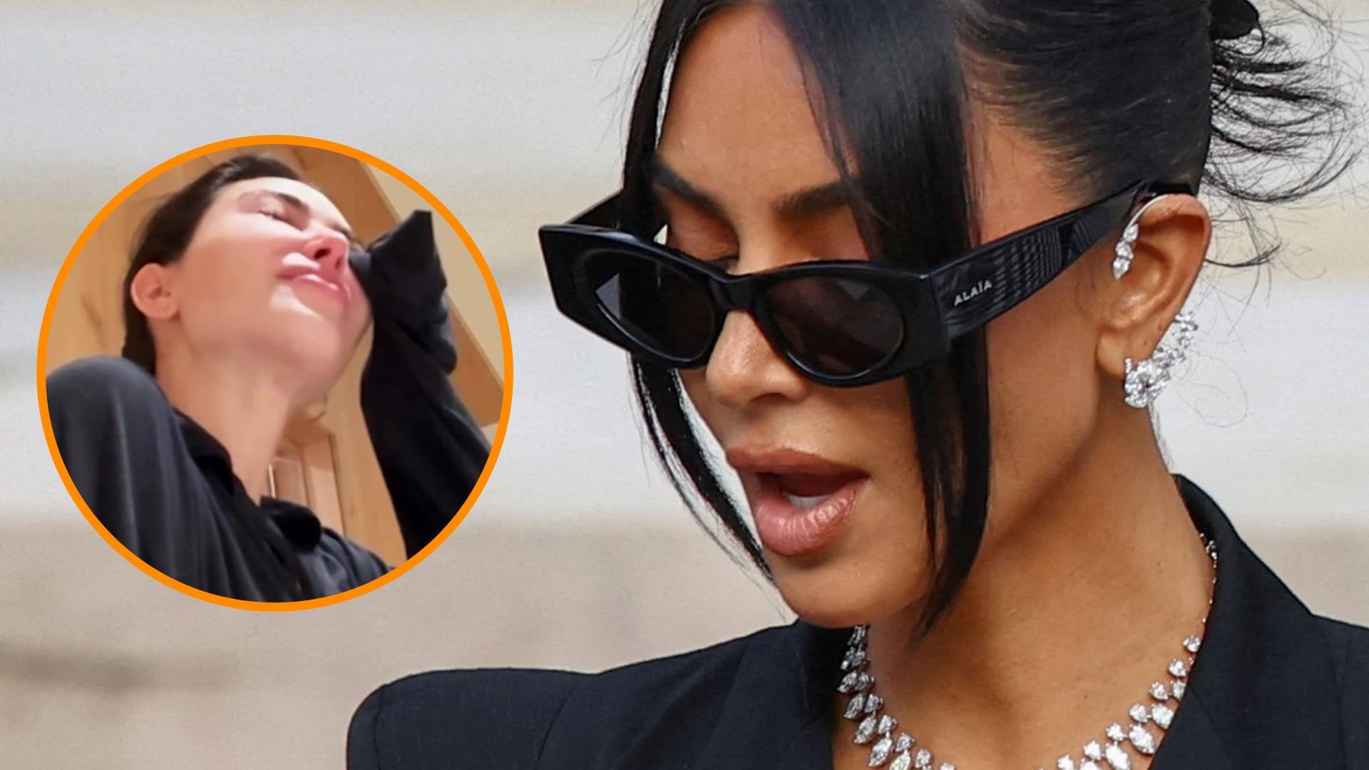 La socialité vinculó sus cuadros de estrés y urticaria con las jornadas de diez horas de estudio para el examen de abogacía. (Instagram/@kimkardashian/REUTERS)