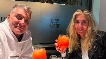 Mariela Prieto y el Turco García brindaron juntos y sellaron la reconciliación: "Vos y yo siempre"