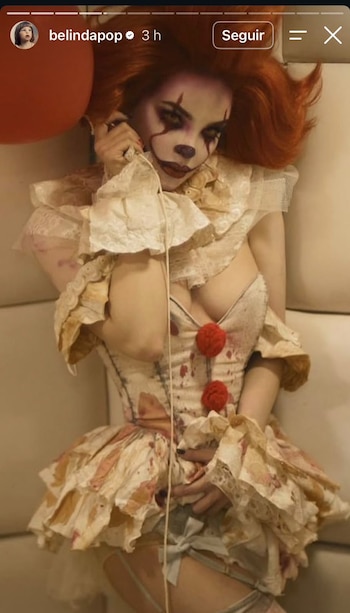 Pennywise, uno de los disfraces elegidos por Belinda (ig/belindapop)