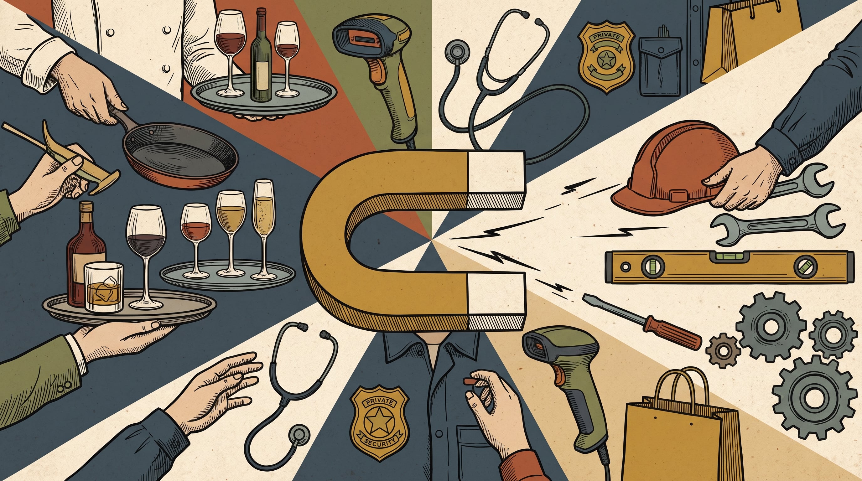 Construcción, manufactura, seguridad privada, enfermería, gastronomía y comercio minorista muestran una brecha estructural de trabajadores en Estados Unidos. (Imagen Ilustrativa Infobae)