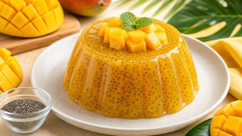 Gelatina de mango con chía: ¿cómo preparar este postre fresco y tropical?