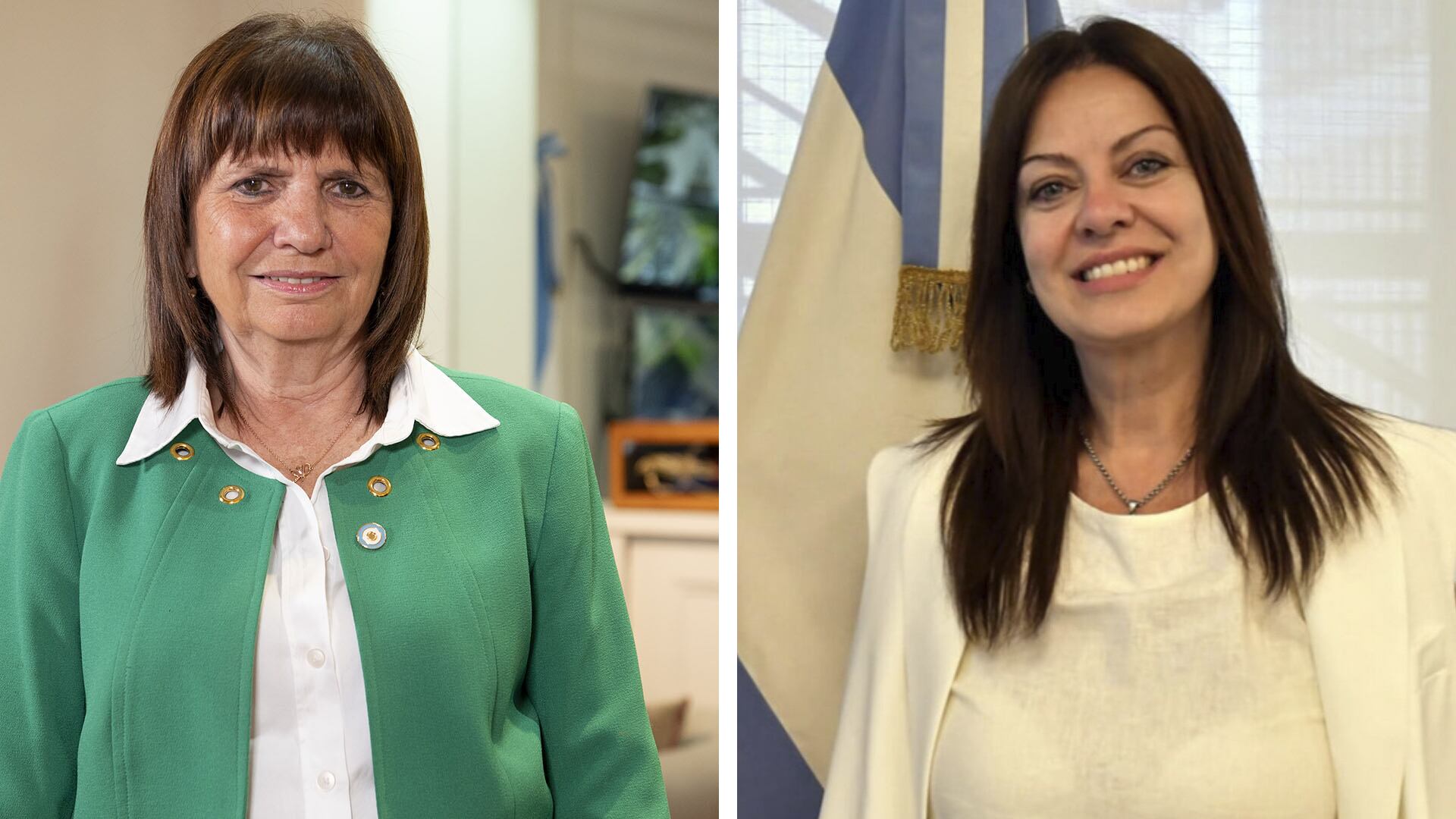 las ministras Patricia Bullrich y Sandra Pettovello, las caras de las políticas antipiquetes