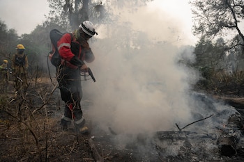 El fuego ya se deglutió