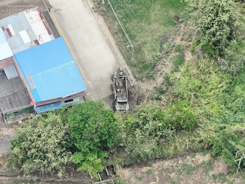 Activan una volqueta bomba contra una base militar en la vía Miranda–Corinto, Cauca - crédito Ejército Nacional