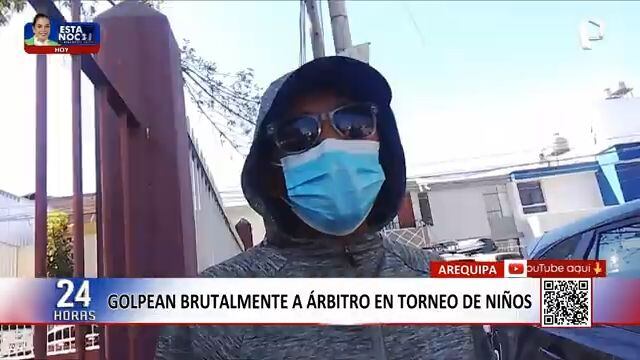 Padres de familia atacaron a golpes a un árbitro durante un partido de niños en Arequipa y la policía ya identificó a dos agresores