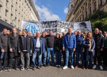 La CGT en la marcha de San Cayetano