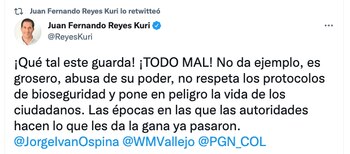 Denuncias por agente de tránsito que insultó a dos mujeres en Cali. Pantallazo