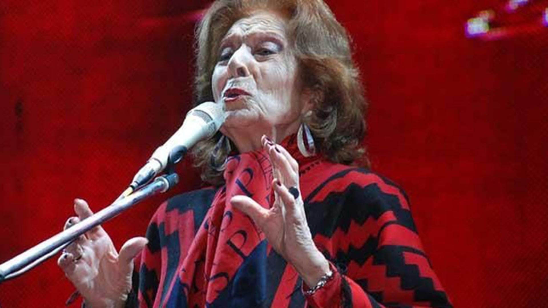 La Gardel con pollera, en su adultez