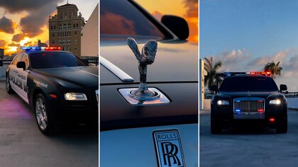 La policía de Miami Beach estrenó el primer patrullero Rolls-Royce del mundo 