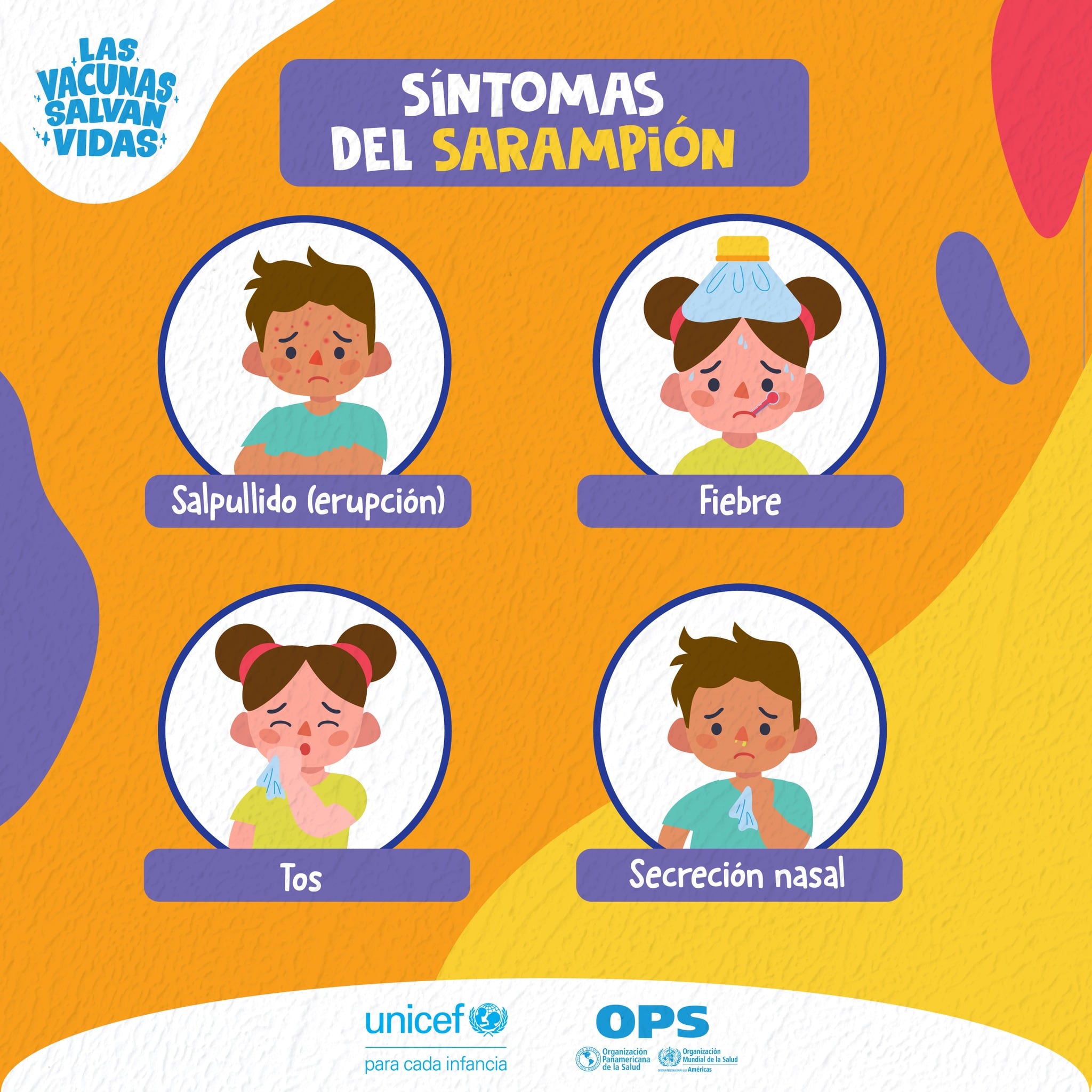 El sarampión puede causar fiebre alta, erupciones y complicaciones graves en niños y adultos. (Cortesía: OPS/OMS El Salvador)