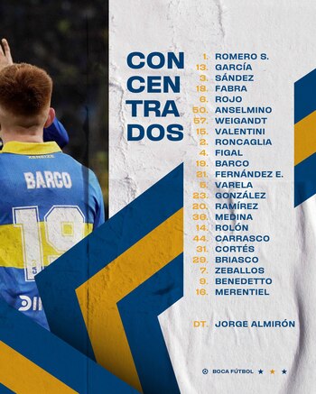 Los concentrados de Boca Juniors