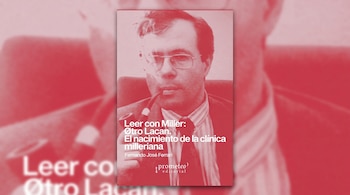 Portada de un libro rojo con la foto de un hombre con anteojos y pipa, con el título Leer con Miller y el nombre del autor Fernando José Ferrari.
