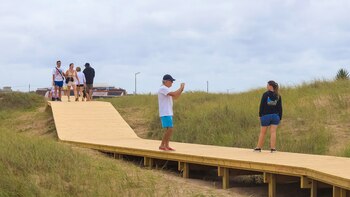 La nueva pasarela costera, un