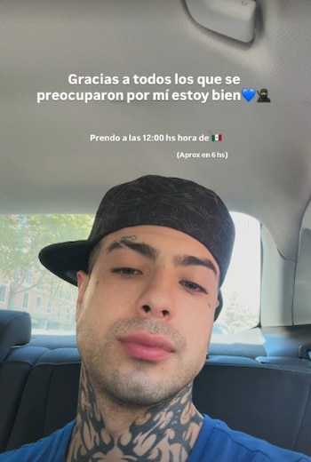 Publicación de Naim Darrechi tras ser liberado,