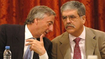 Néstor Kirchner y Julio De