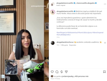 Castillo compartió el video con su análisis desde su cuenta de Instagram el martes 6 de octubre de 2026 - crédito @abogadasharoncastillo/IG