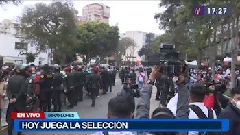 Hinchas de la selección peruana