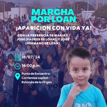 El flyer de la marcha