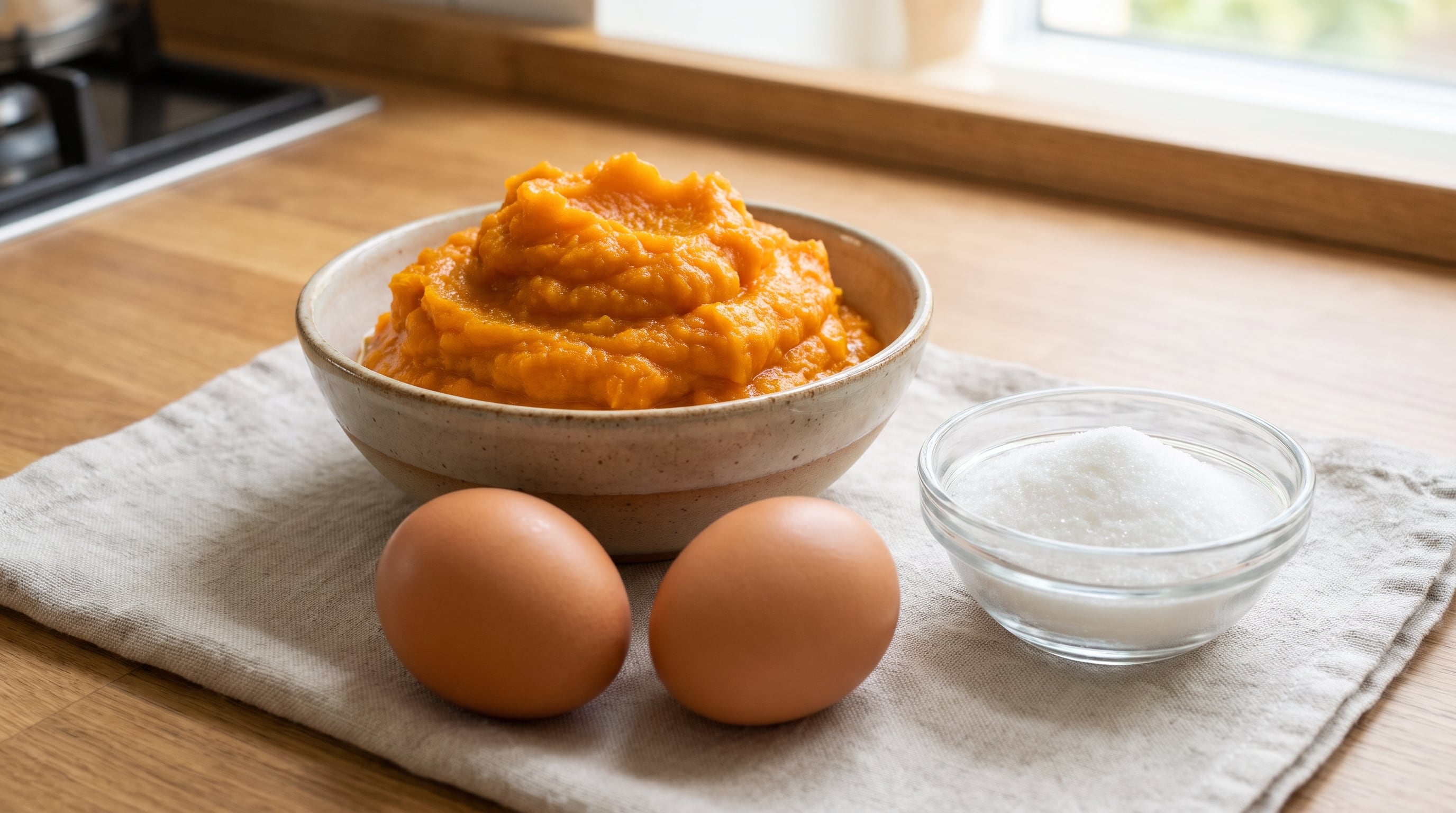 Entre los ingredientes se encuentran puré de calabaza cocida, huevos y azúcar (Imagen Ilustrativa Infobae)