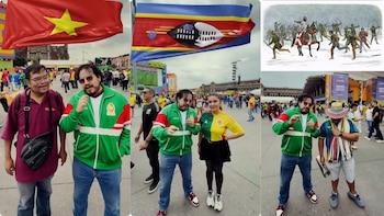 Los creadores de contenido aprovecharon la presencia de visitantes para organizar concursos donde las preguntas de historia universal generaron momentos de humor y complicidad - crédito Historia para t0ntos / Facebook