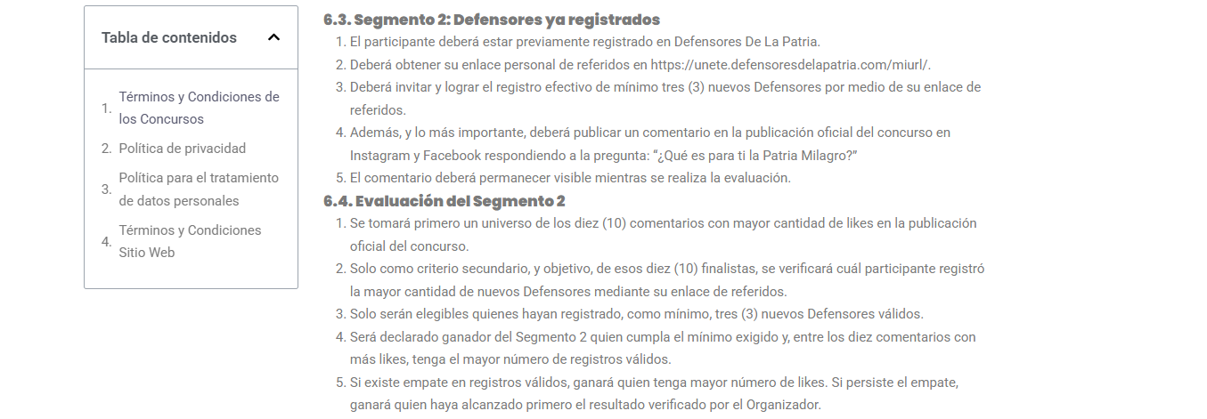 Los militantes de la campaña de Abelardo de la Espriella deben referir a tres personas, mínimo, para participar en el concurso - crédito Defensores de la Patria