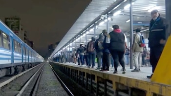 El paro de trenes estaba