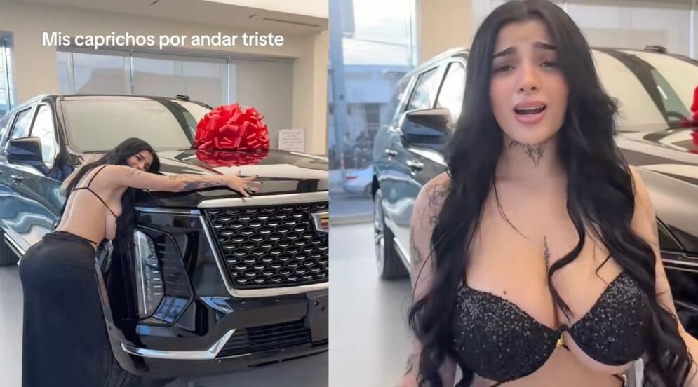 La influencer sorprende a sus seguidores al mostrar su nueva Cadillac Escalade valuada en casi 3 millones de pesos (TikTok)