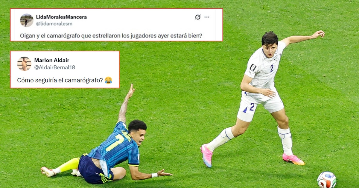 Usuarios en redes sociales le pusieron el toque de humor a la durísima entrada que recibió el camarógrafo por parte de Abdukodir Khusanov tras la barrida a Luis Díaz