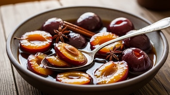 Receta de ciruelas en almíbar, rápida y fácil