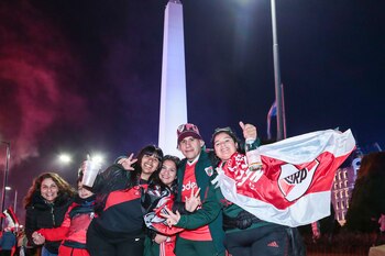 Durante el partido, la hinchada