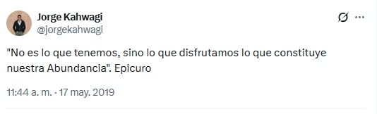 Última publicación Jorge Kahwagi