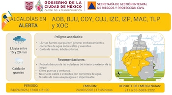 Se activa Alerta Amarilla en CDMX.