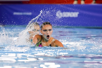 El equipo colombiano de natación artística ganó medalla de plata - crédito Comité Olímpico Colombiano