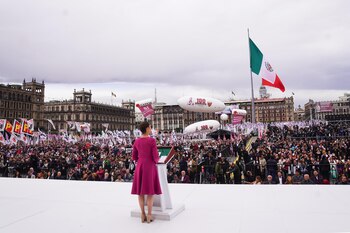 Evento en el Zócalo de