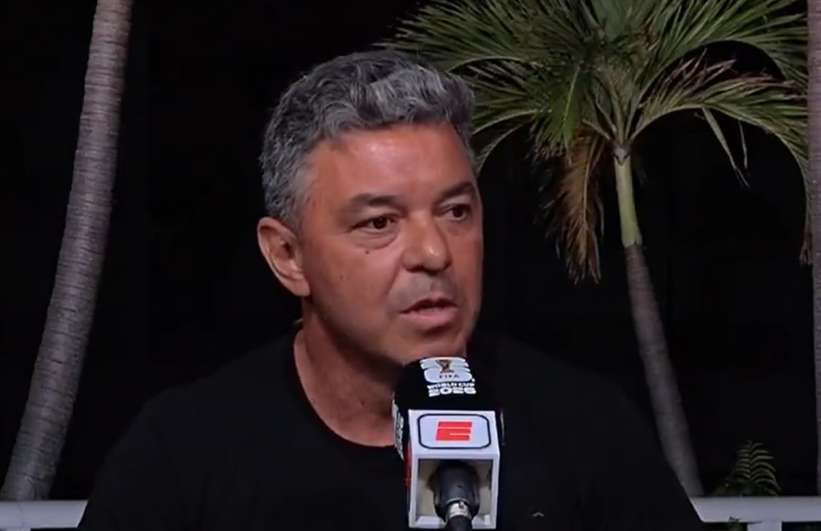 Marcelo Gallardo fue comentarista de la cadena ESPN en el último Mundial de fútbol