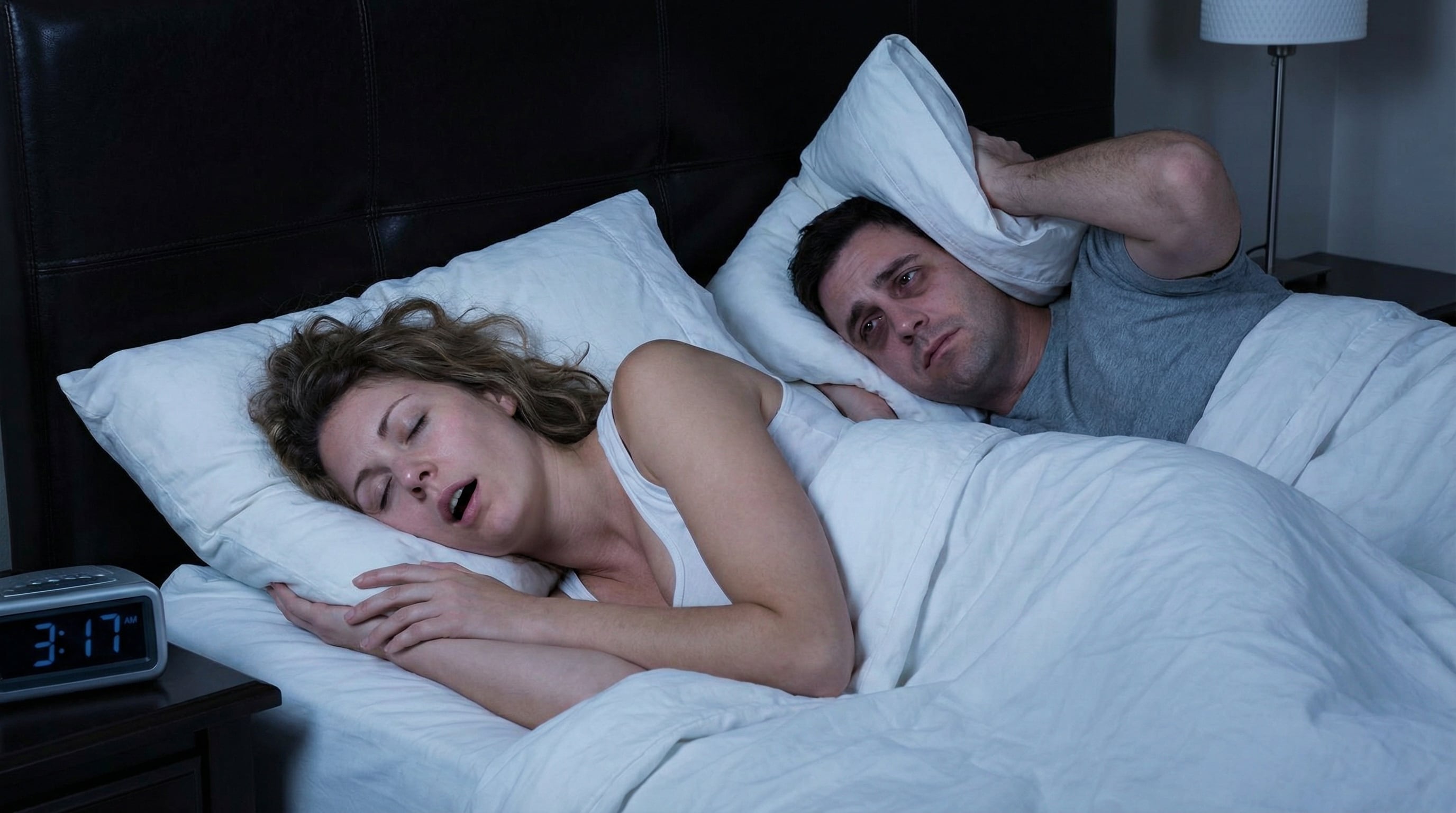 Los ronquidos ocurren cuando el aire no fluye libremente por nariz o boca y vibran los tejidos de la garganta (Imagen Ilustrativa Infobae)